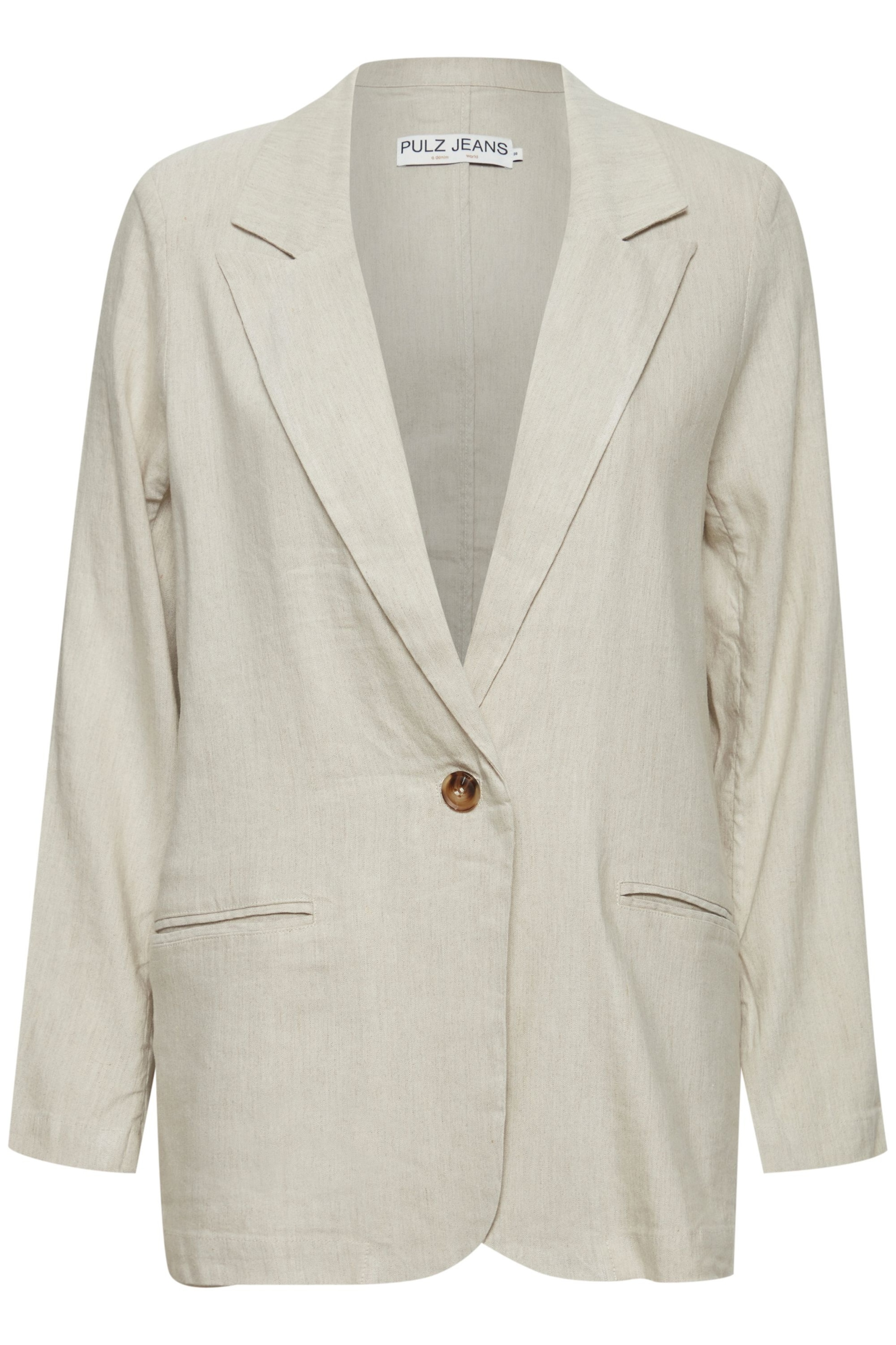 PULZ Jeans Blazer 'Luca' i beige: forside