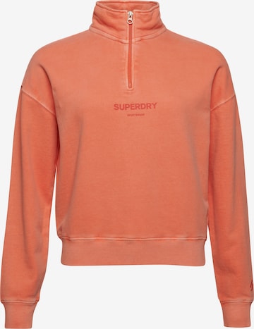 Superdry Athletic Sweatshirt in Orange: front