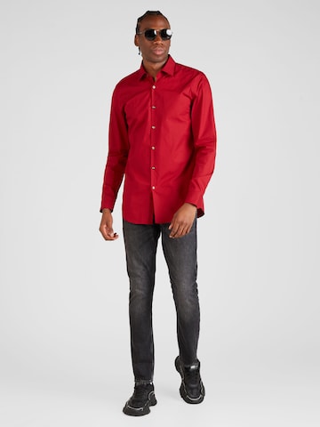 Slim fit Camicia 'Jenno' di HUGO in rosso