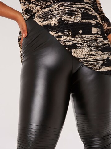 Skinny Leggings Apricot en noir