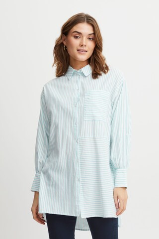 Fransa - Blusa 'Kaja' en azul: frente