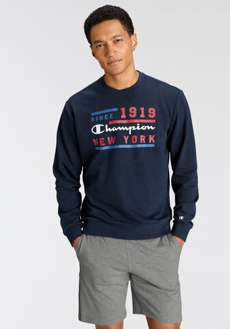 Champion Authentic Athletic Apparel Sweatshirt 'CHAMPION' in Blau: predná strana