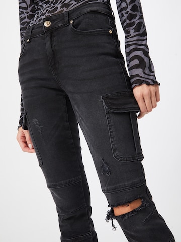 Coupe slim Jean 'MISSOURI LIFE' ONLY en noir