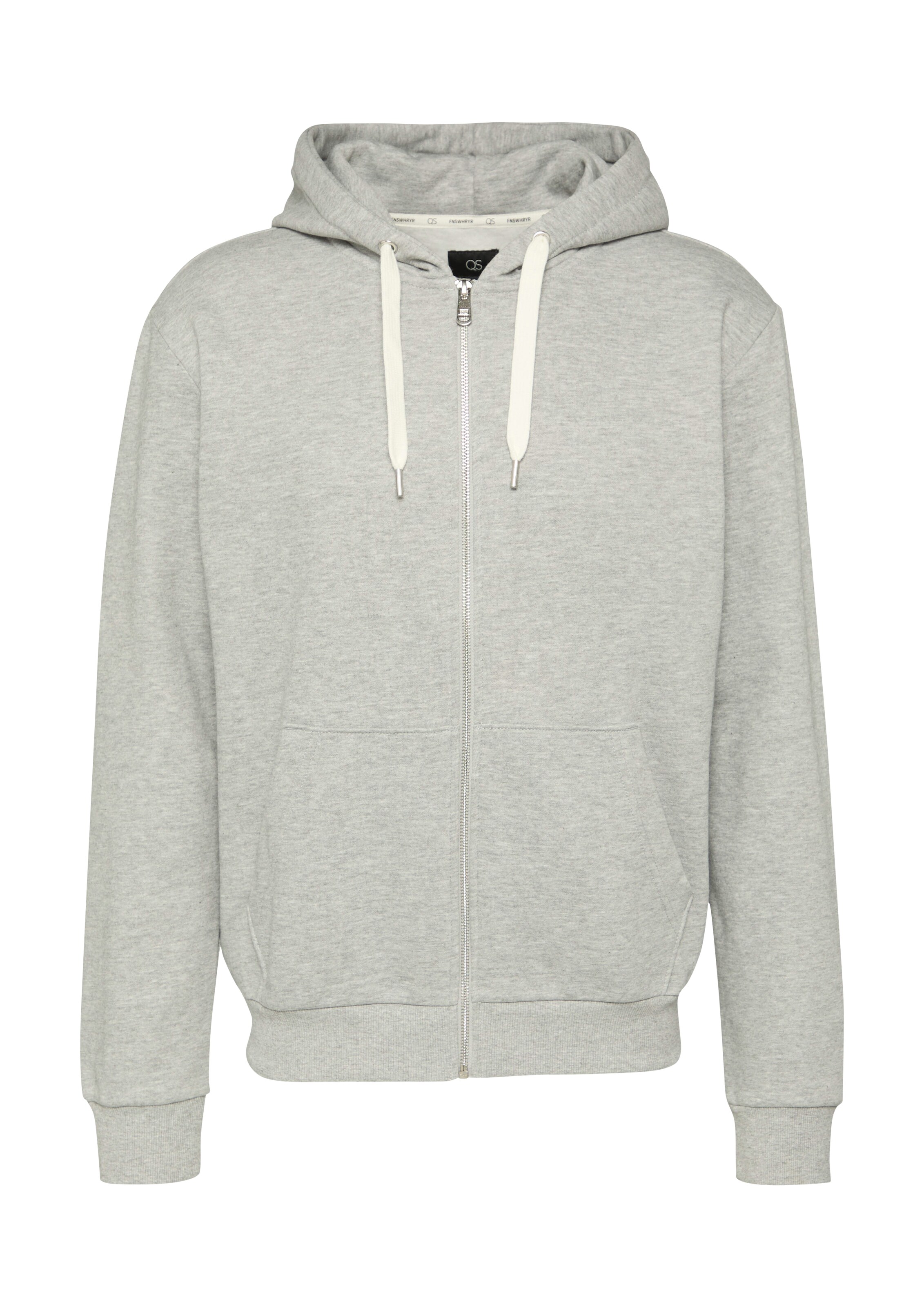QS Sweatjacke in Grau: Vorderseite