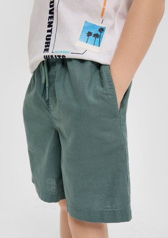 s.Oliver - Pierna ancha Pantalón en verde