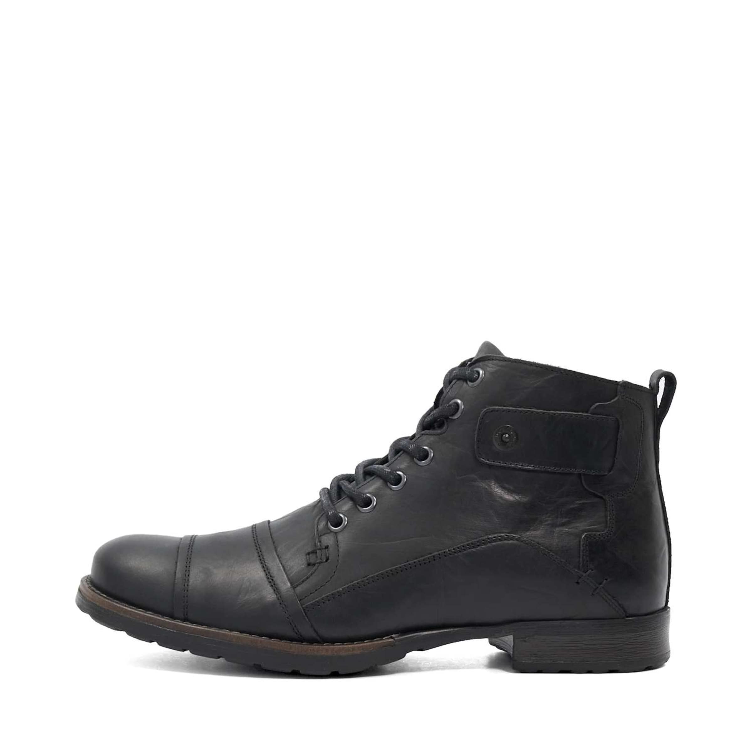 Dune LONDON Veterboots 'SIMON' in Zwart