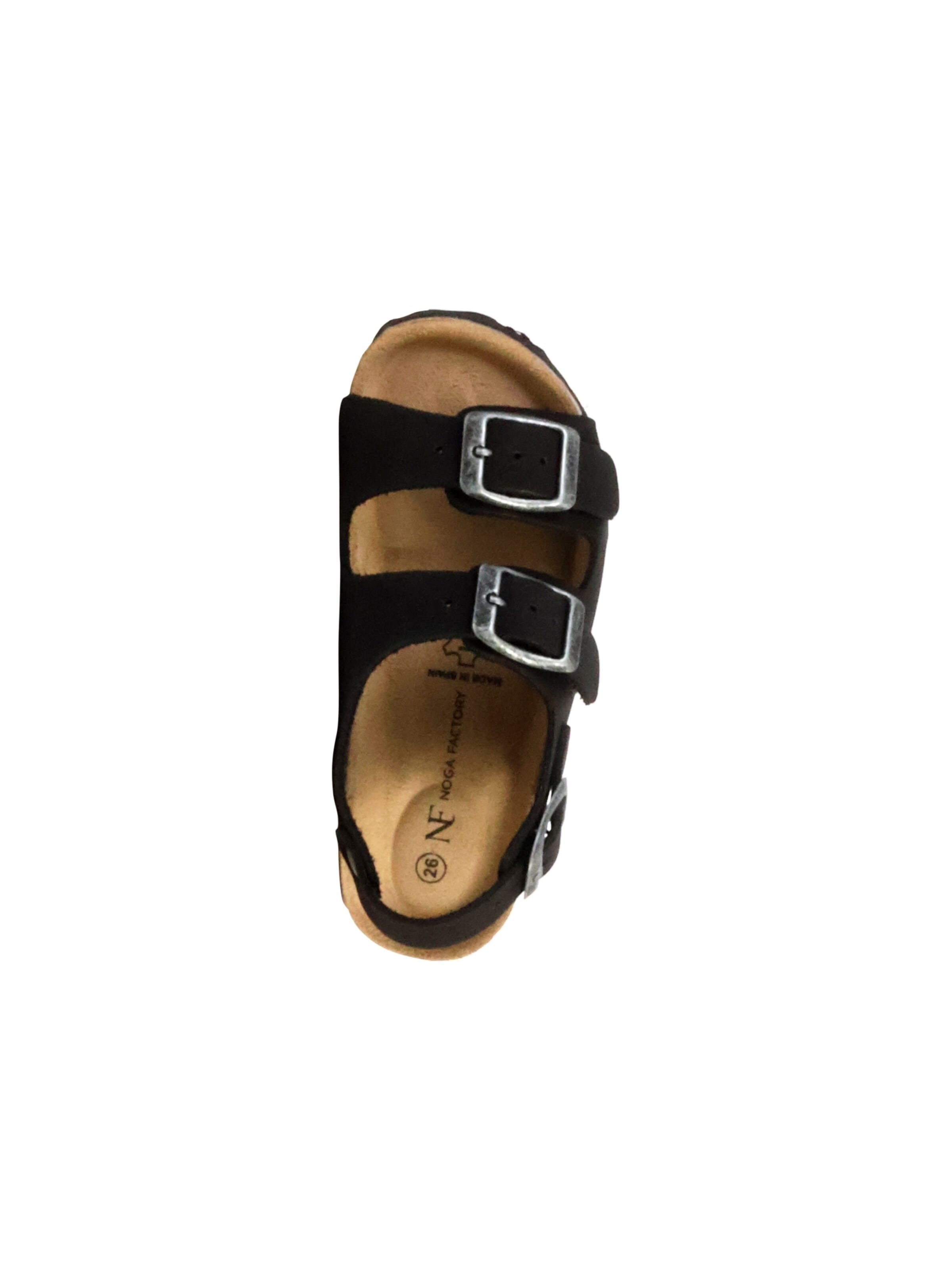 The Divine Factory Huisschoenen 'Kinder-Lederpantolette Noga Mistraly BS Edge' in Zwart