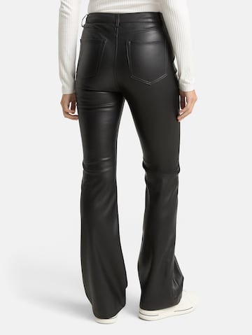 TOM TAILOR DENIM Flared Hose in Schwarz