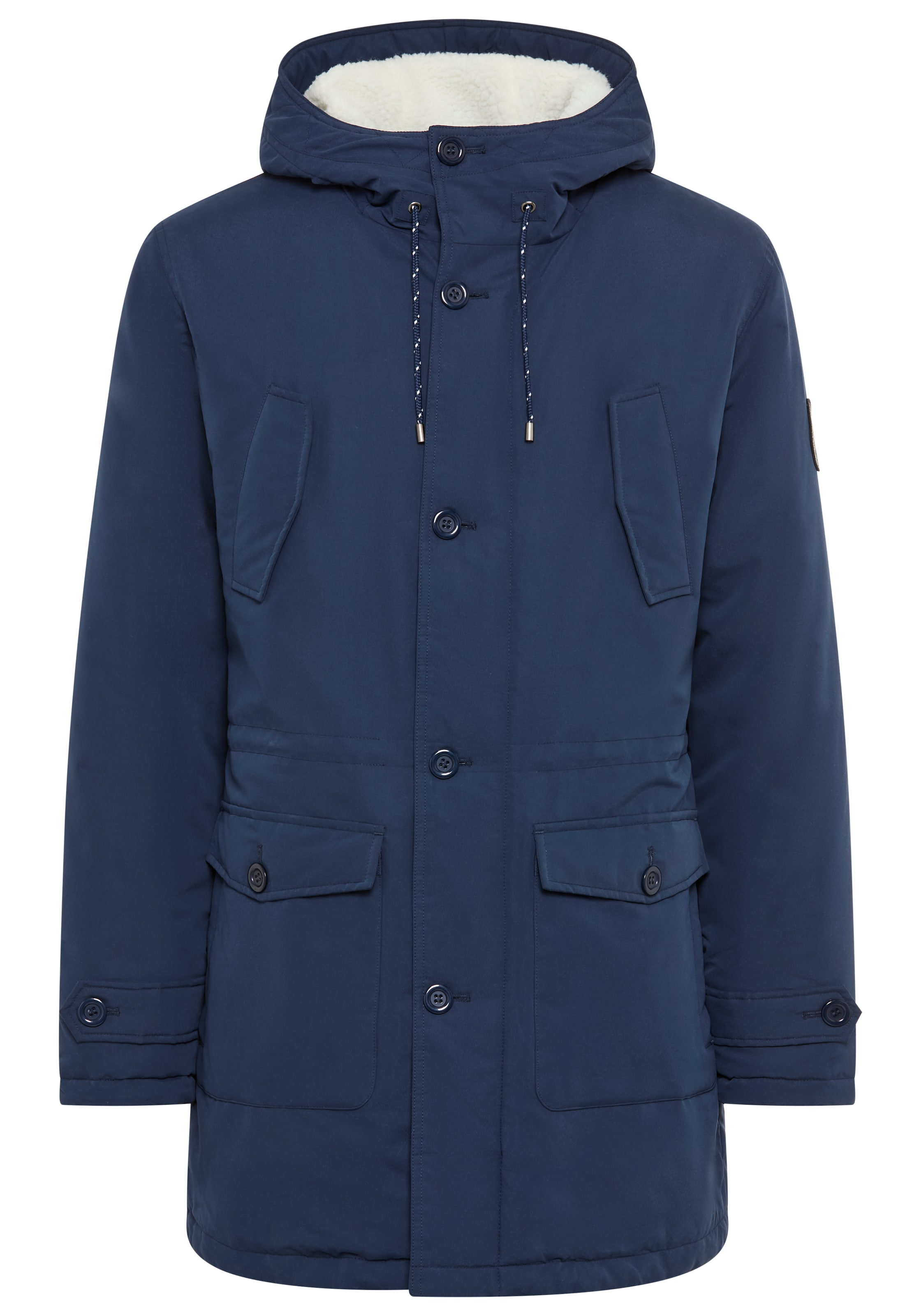 Bruno Banani Winter Parka in Blue: front
