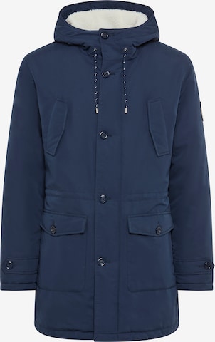 Bruno Banani Winter Parka in Blue: front
