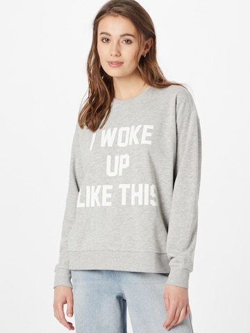 JDY Sweatshirt 'Woke' in Grau: predná strana