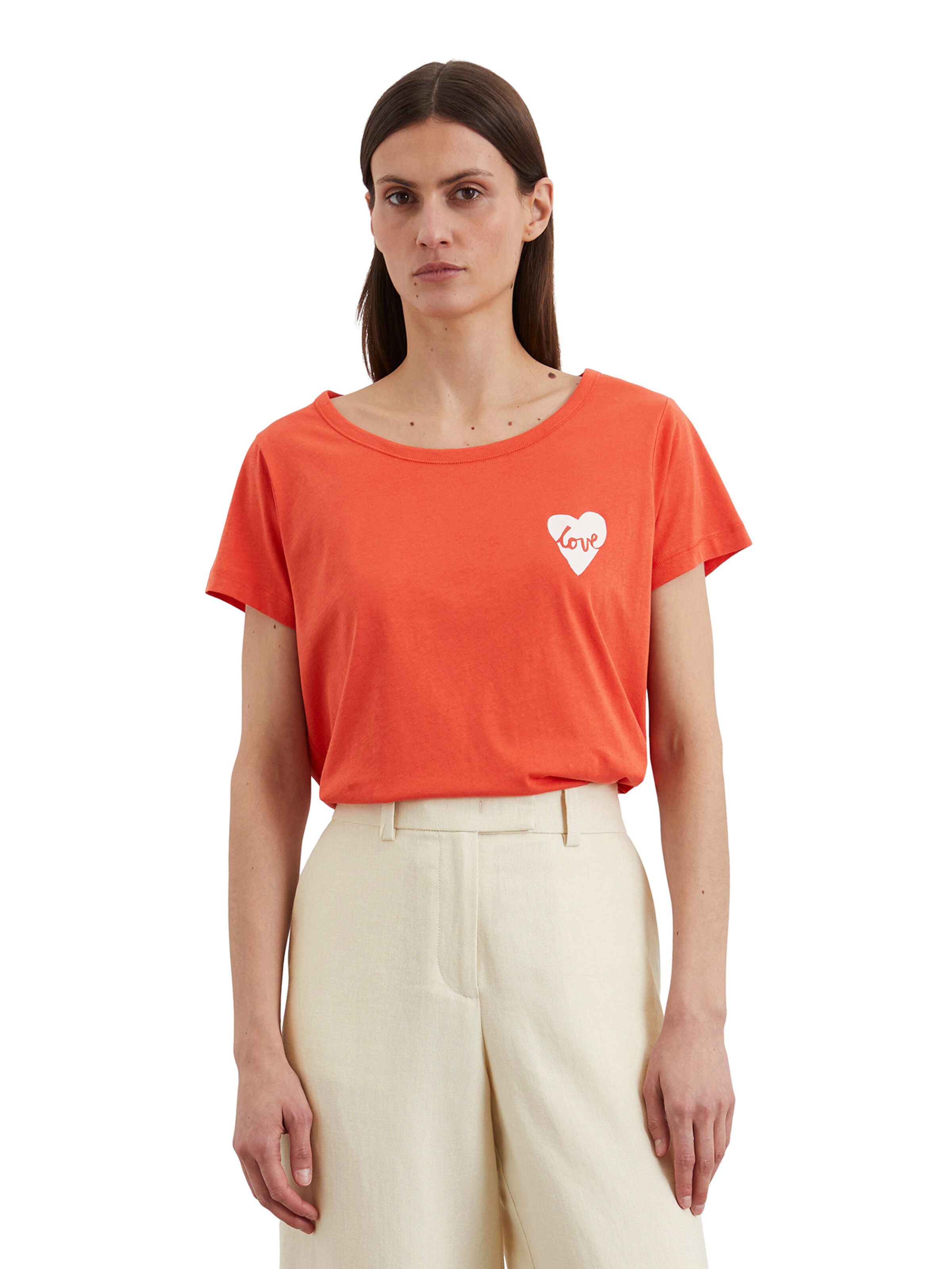 Marc O'Polo Shirt in Oranje: voorkant