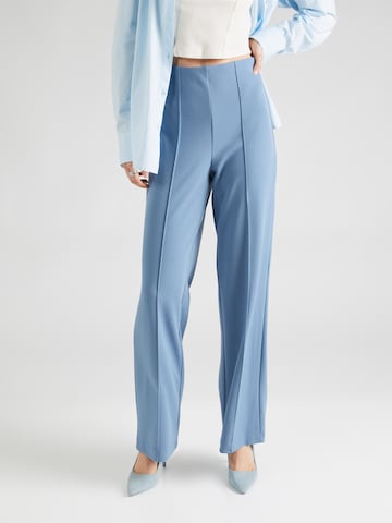 VERO MODA Wide leg Pleated Pants 'BECKY' in Blue: front