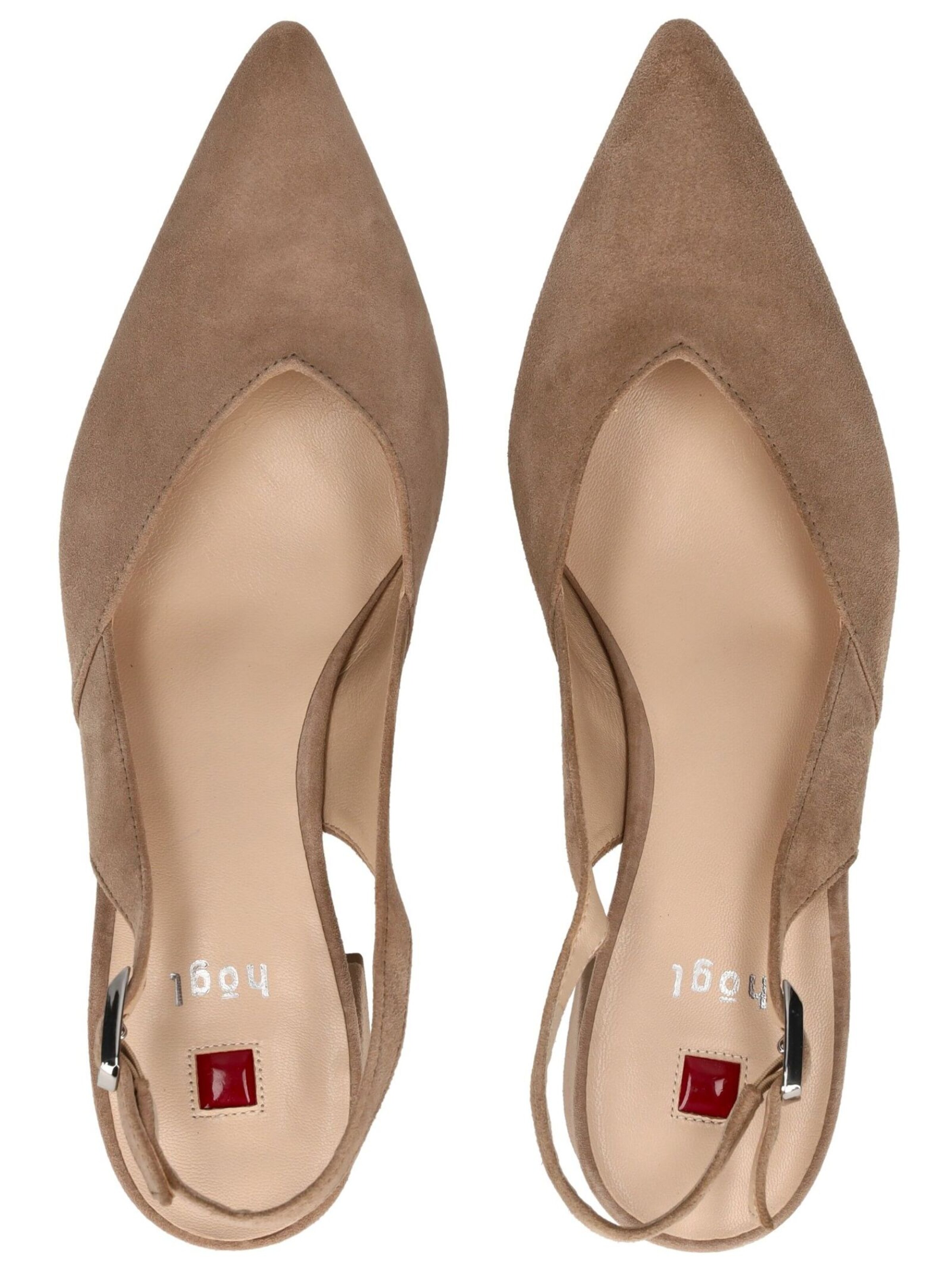 Décolleté sling di Högl in beige