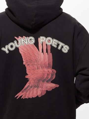 Young Poets Sweatshirt 'Blurry Danis' in Black