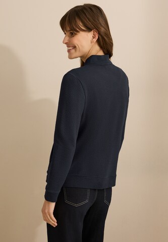 CECIL Seersucker Jacke in Blau