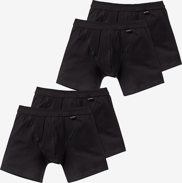 SCHIESSER Boxer shorts 'Authentic' in Black: front
