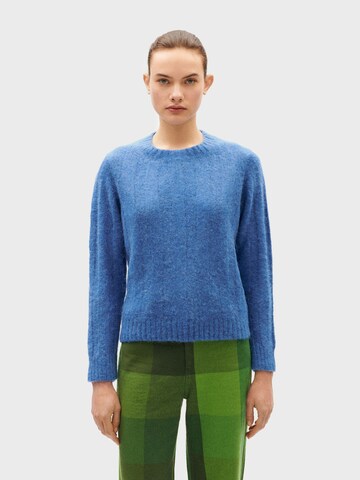 Thinking MU Pullover 'Layan' in Blau: Vorderseite