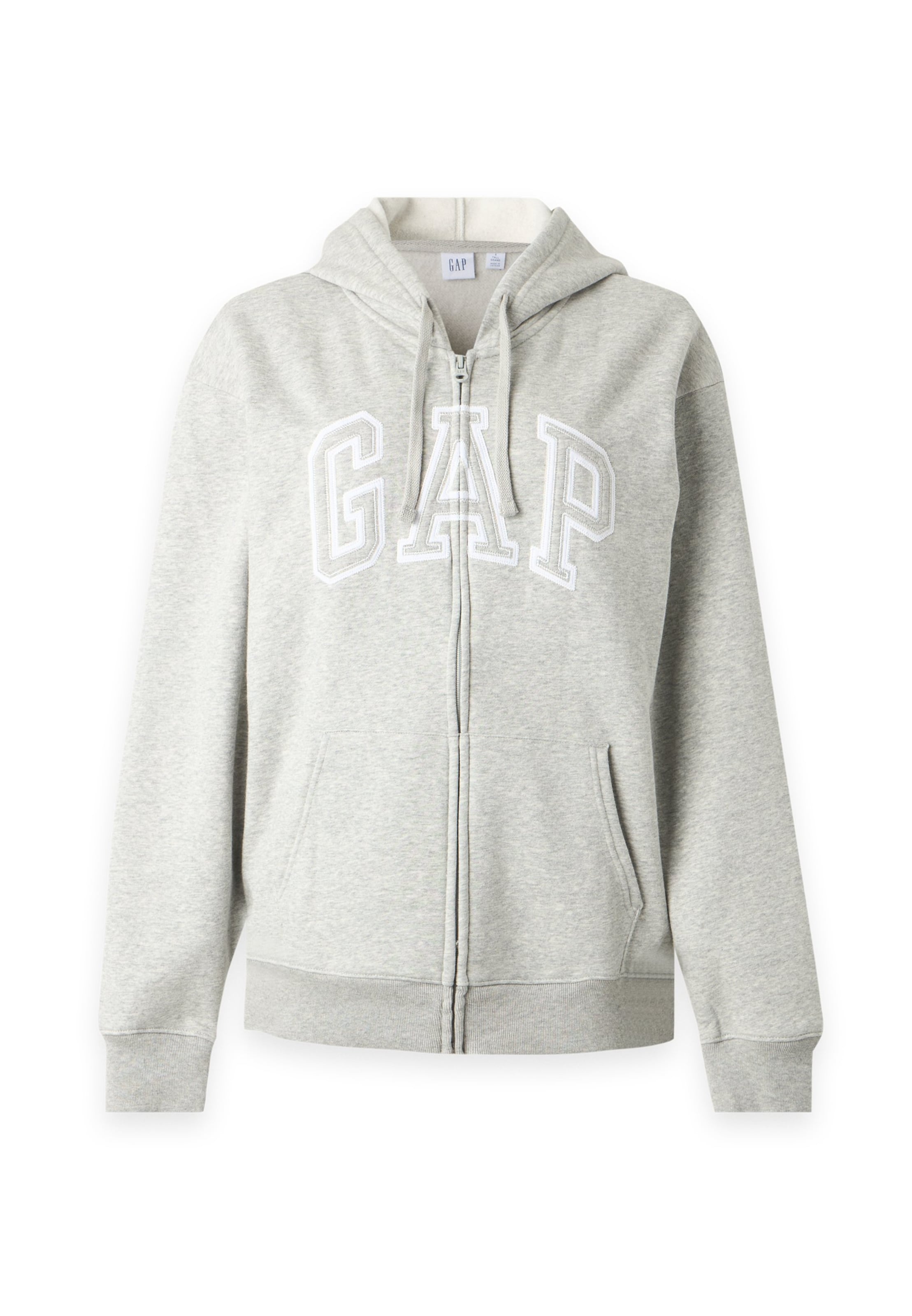 Gap Tall Sweat jacket 'HERITAGE' in Grey: front