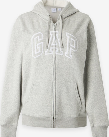 Gap Tall Sweat jacket 'HERITAGE' in Grey: front