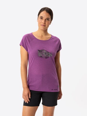 VAUDE Functioneel shirt 'Tekoa II' in Lila: voorkant