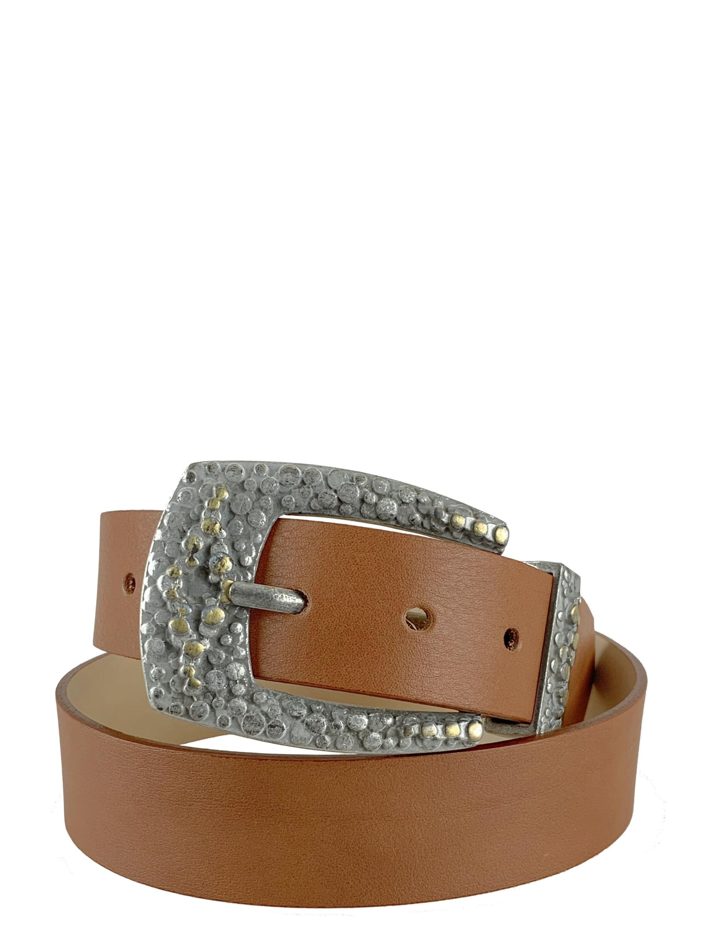 COLLEZIONE ALESSANDRO Belt 'Beauty' in Brown: front