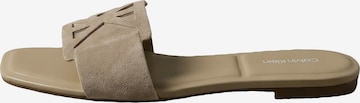 Mule Calvin Klein en beige : devant