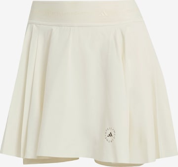 balta ADIDAS BY STELLA MCCARTNEY Sportinio stiliaus sijonas 'Training Pleated': priekis