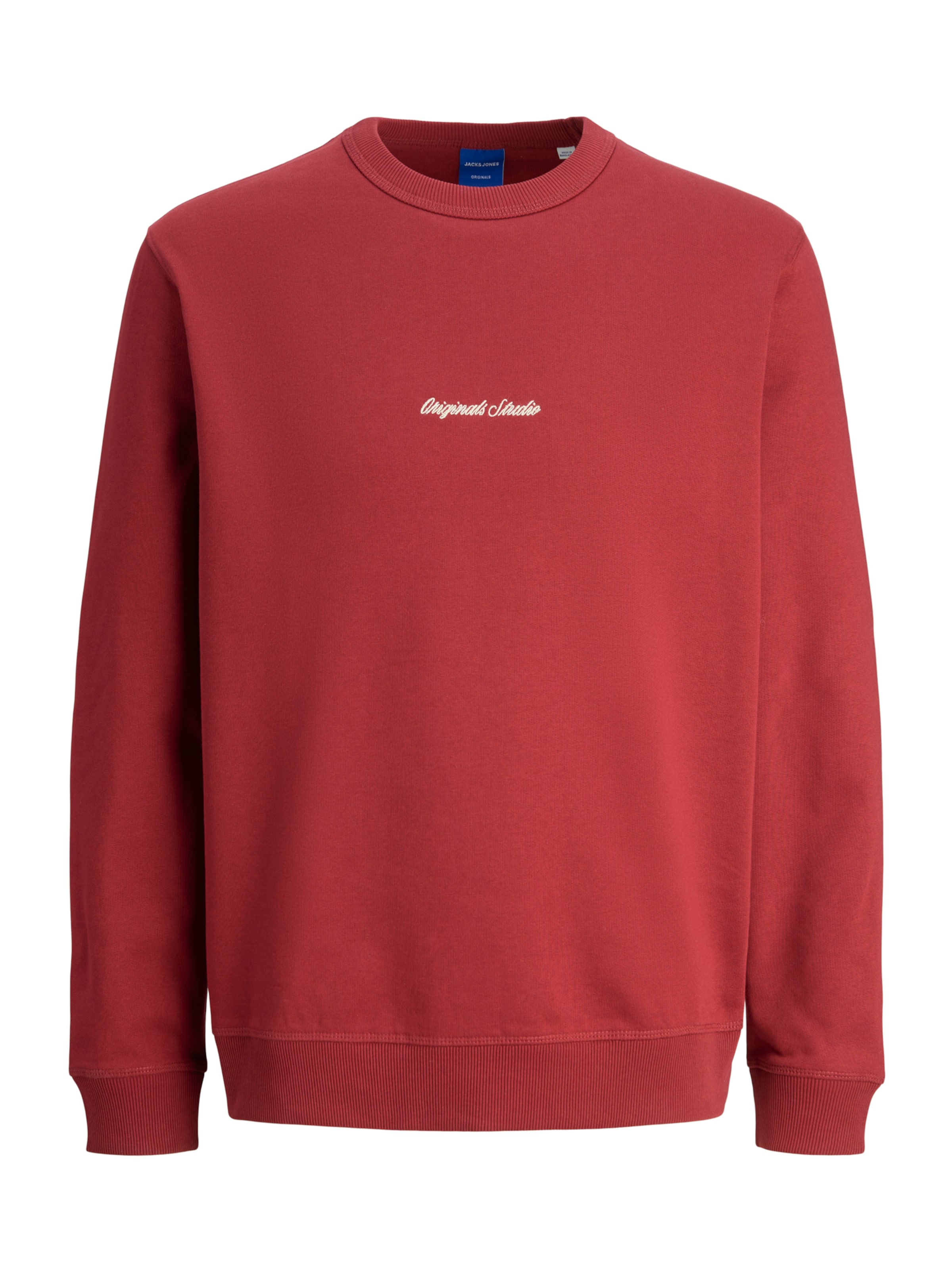 JACK & JONES Sweatshirt 'JORNorrebro' in Red: front