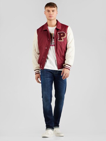Pepe Jeans Between-Season Jacket 'BARNOLD' in Red