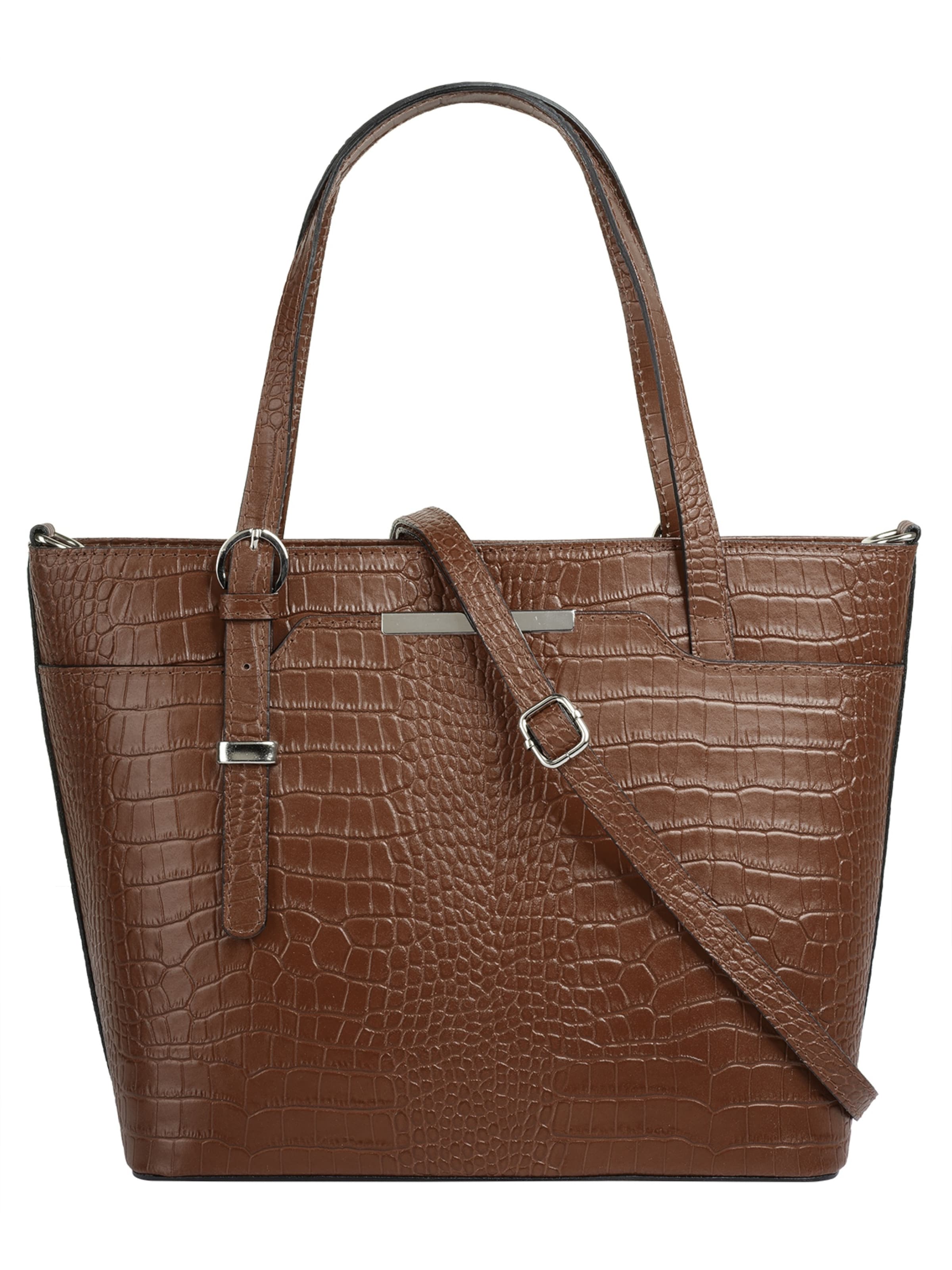 Cluty Handbag in Brown: front
