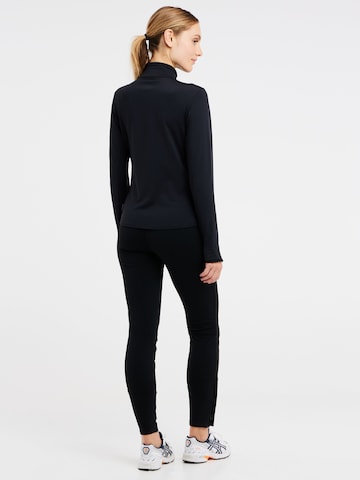 PROTEST Athletic Zip-Up Hoodie 'PRTPEEPAL' in Black