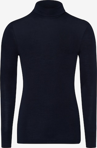Maillot de corps ' Woolen Silk ' Hanro en bleu : devant