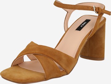 ONLY Strap Sandals 'AVA' in Brown: front