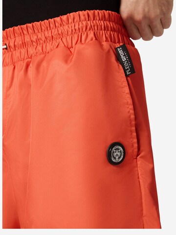 Plein Sport Skinny Sports trousers in Orange