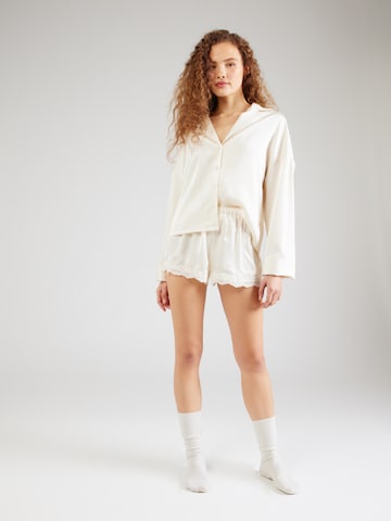 ETAM Kratke hlače za spanje 'PURE SENSUAL' | bela barva