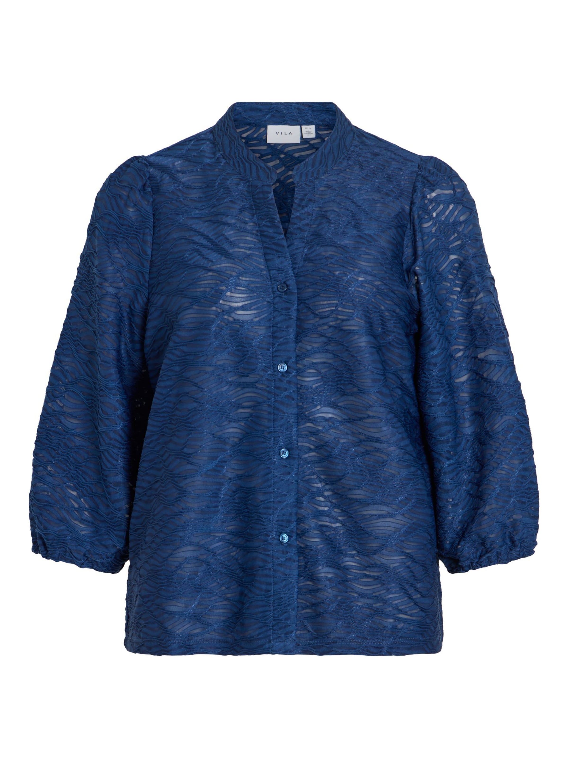 VILA Bluse 'VIFina' in Blau: Vorderseite
