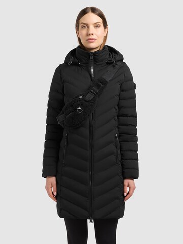 khujo Wintermantel 'Brigett' in Zwart: voorkant