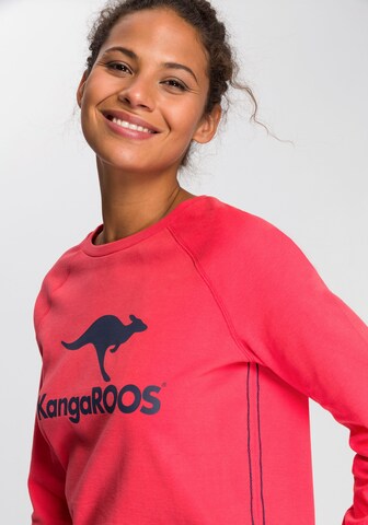 KangaROOS Sweatshirt in Pink