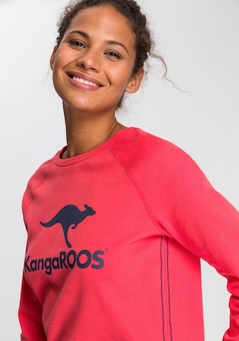 KangaROOS Sweatshirt in Pink