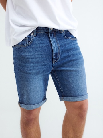 BALMOHK Slimfit Farkut 'JUAN' värissä sininen: etupuoli