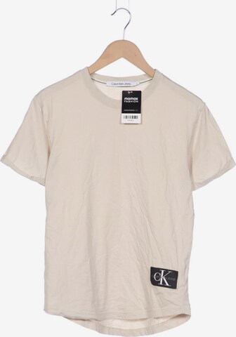 Calvin Klein Jeans T-Shirt S in Beige: predná strana