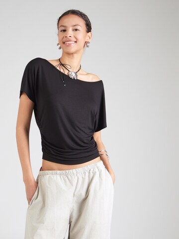 ABOUT YOU Majica 'Solveig' | črna barva: sprednja stran