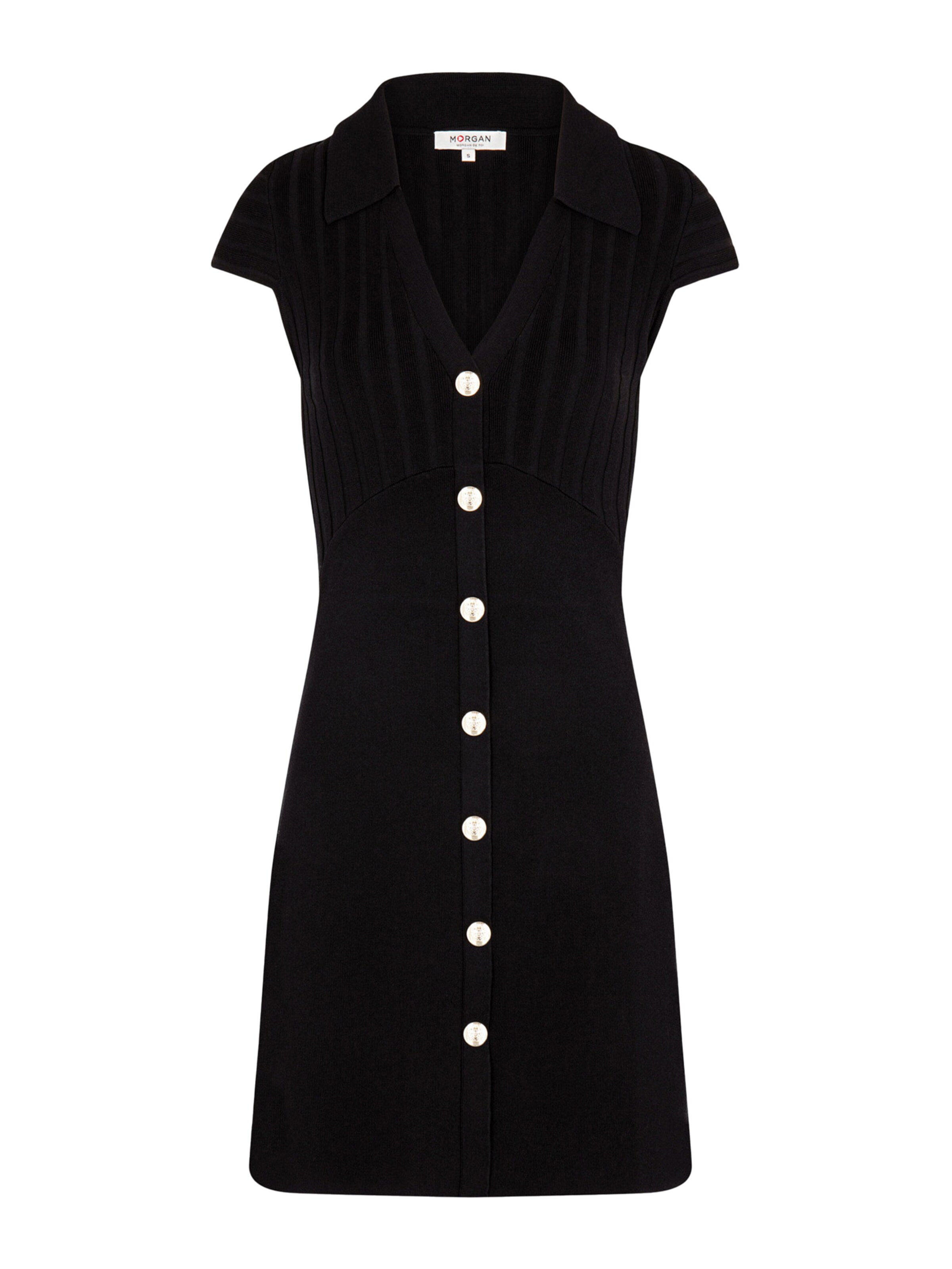Morgan Knitted dress in Black: front