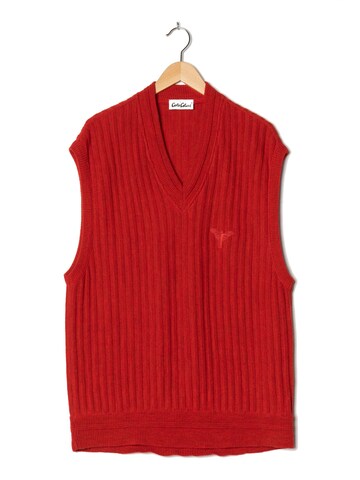 Carlo Colucci Vest in M-L in Red: front