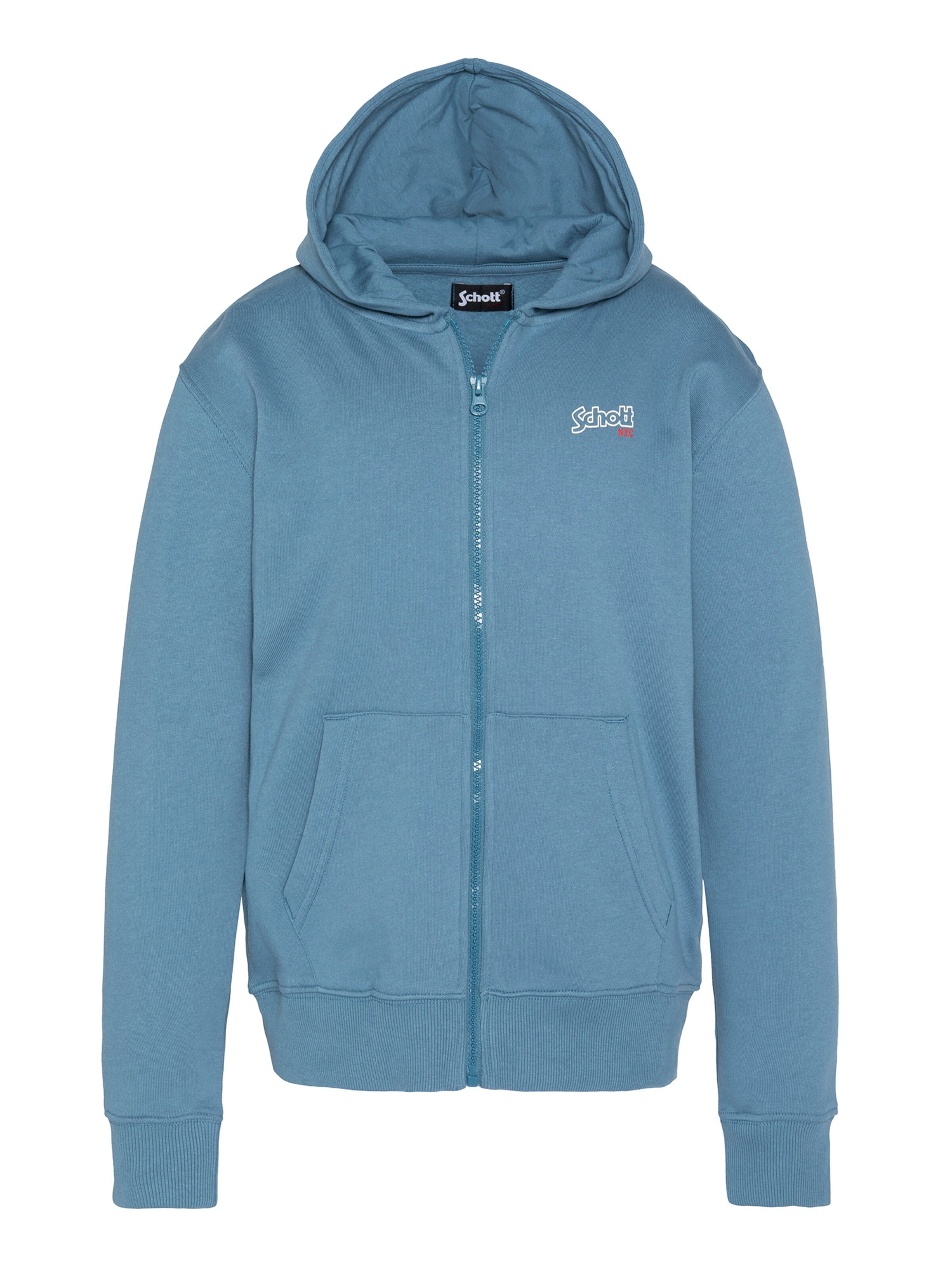 Sweat Schott NYC en bleu : devant