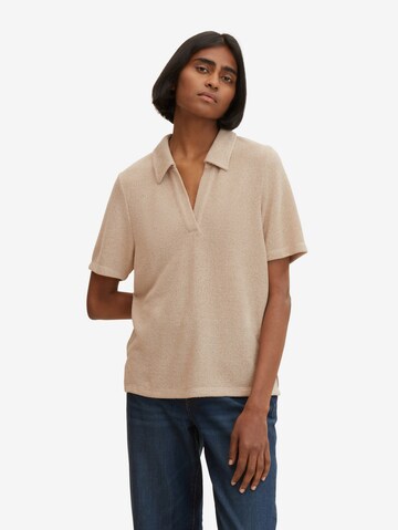 TOM TAILOR T-Shirt in Beige: predná strana