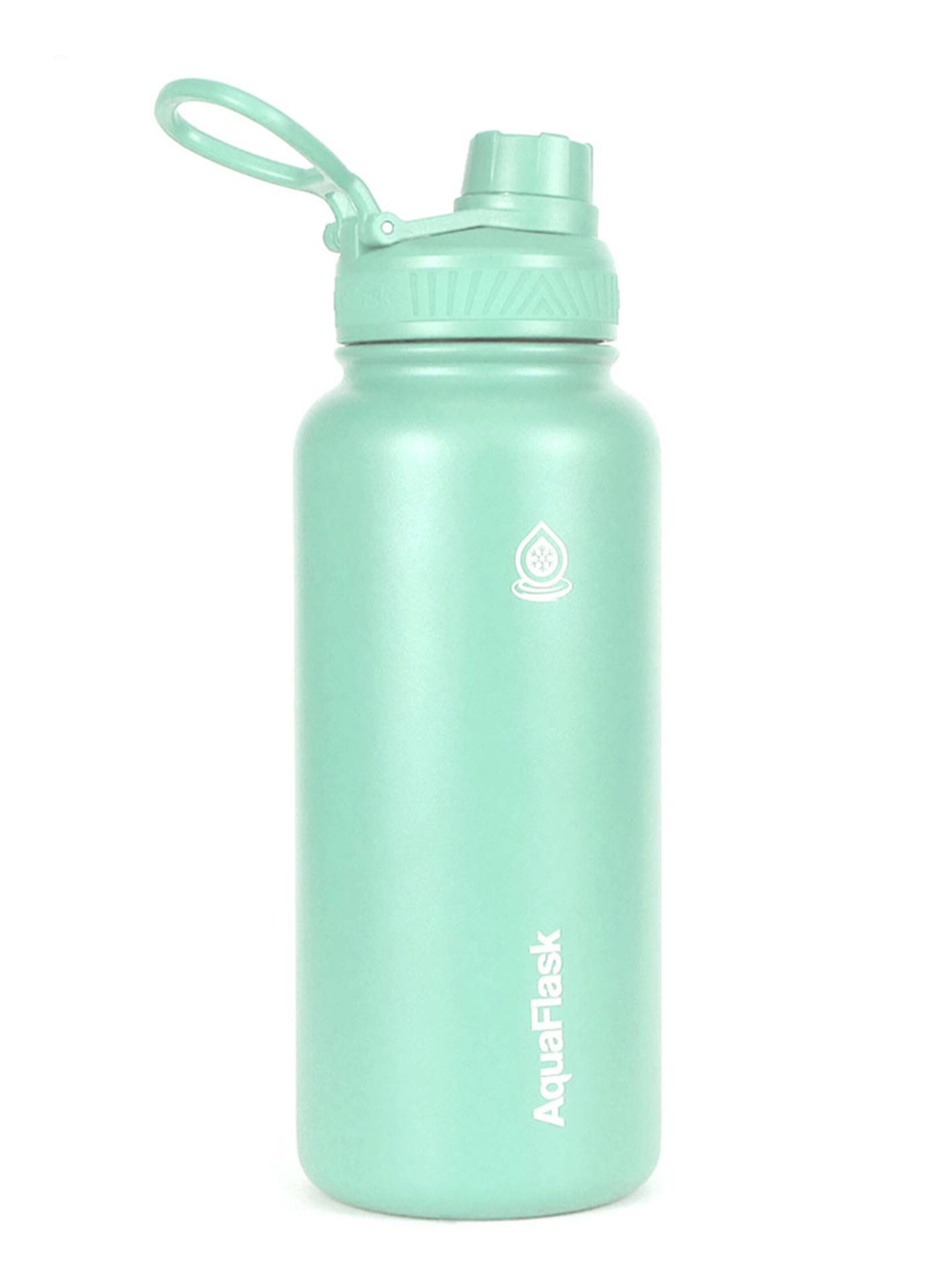 AquaFlask Láhev na vodu 'AquaFlask Termoláhev REGULAR 946 ml LEMON SLUSH' – zelená: přední strana