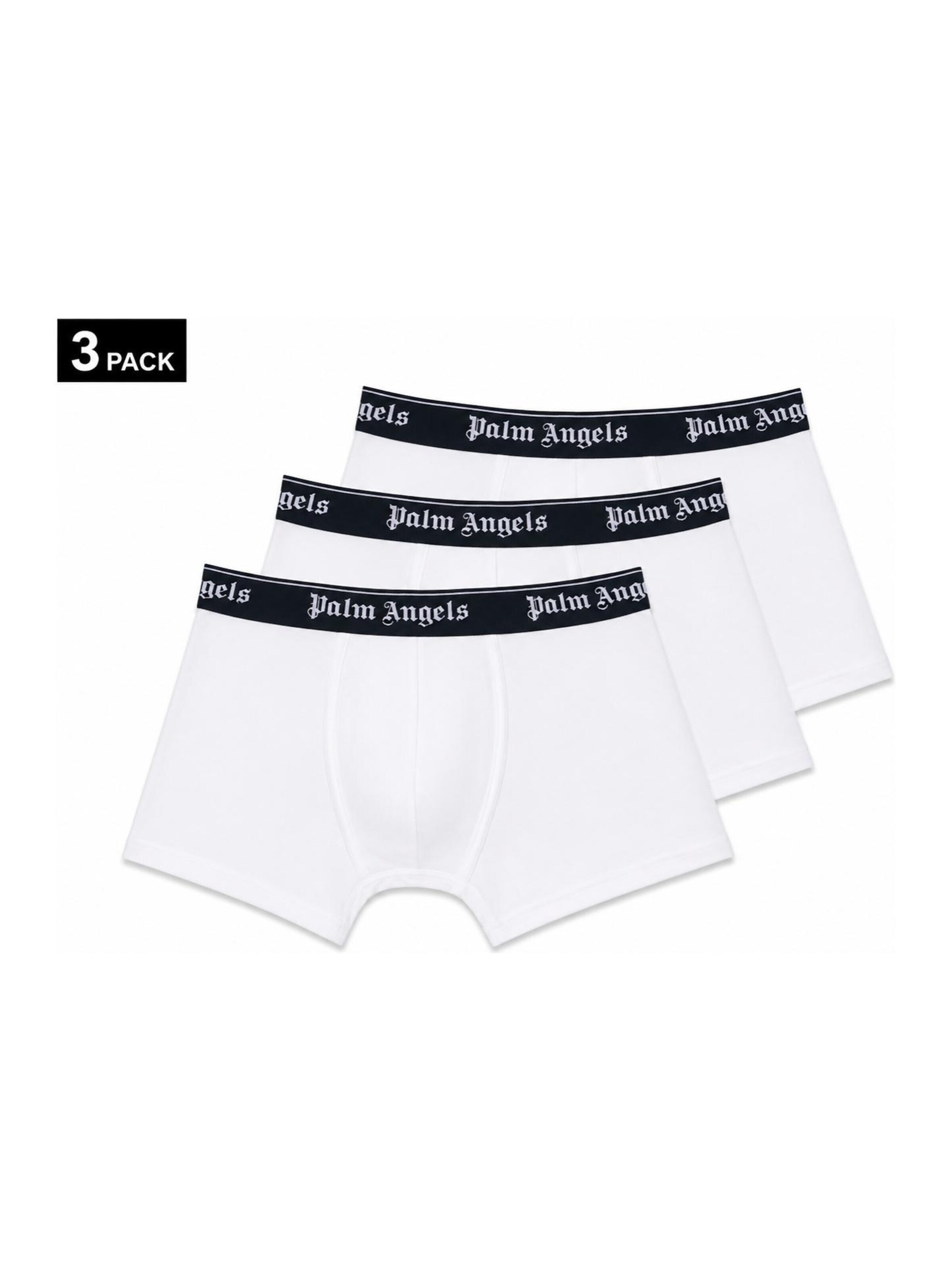 Boxer di Palm Angels in bianco: frontale