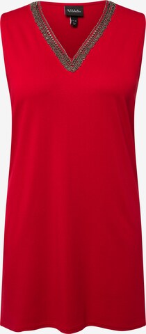 Ulla Popken Gebreide top in Rood: voorkant